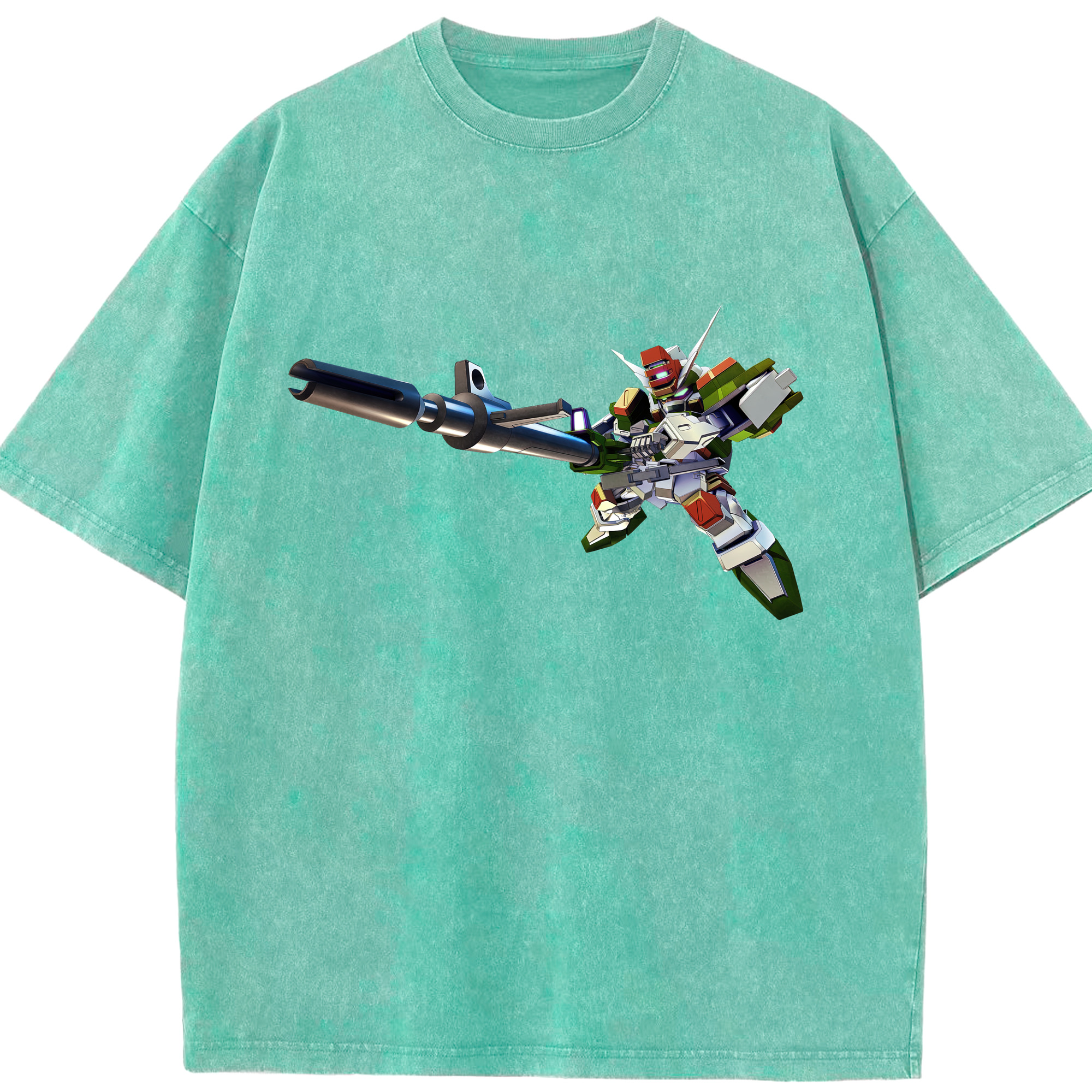 （画像用） 機動戦士ガンダム Mobile Suit Gundam 綿100% ヴィンテージ風 半袖Tシャツ（フロントプリント）